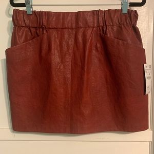 Zara Faux Leather Skirt